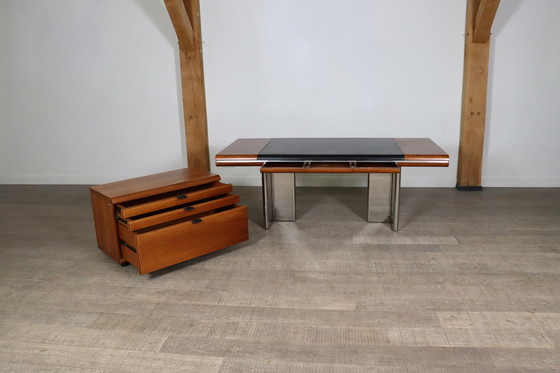 Image 1 of Skipper executive desk + credenza by Hans von Klier