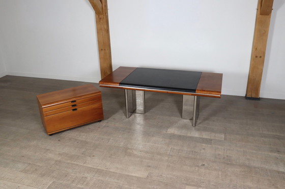 Image 1 of Skipper executive desk + credenza by Hans von Klier