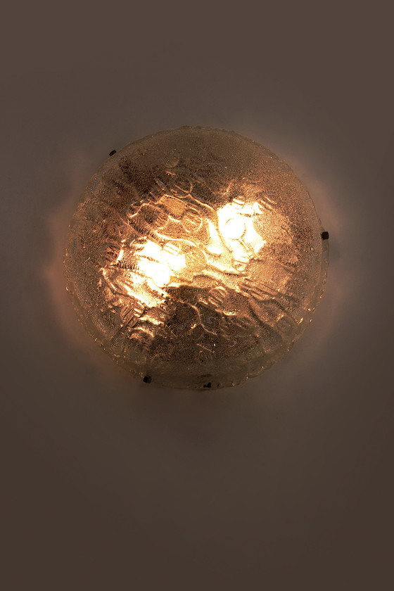 Image 1 of German vintage round ceiling lamp or wall lamp by Kaiser Idell, 1960s