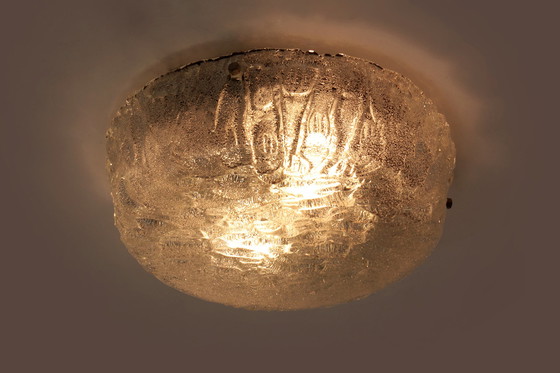 Image 1 of German vintage round ceiling lamp or wall lamp by Kaiser Idell, 1960s