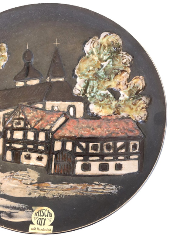Image 1 of Ruscha art wall plate vintage