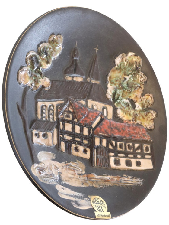 Image 1 of Ruscha art wall plate vintage