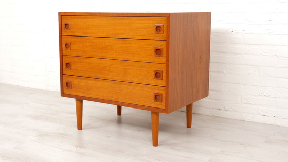 Image 1 of Cassettiera vintage danese in teak | 4 cassetti