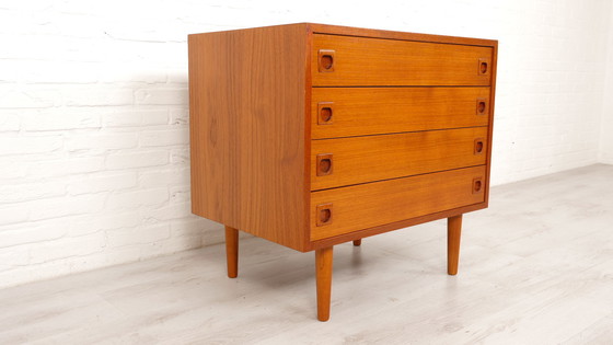 Image 1 of Cassettiera vintage danese in teak | 4 cassetti