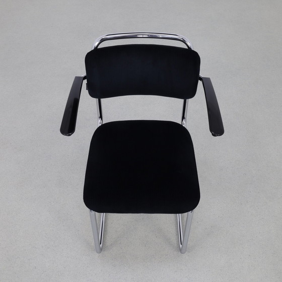 Image 1 of 8x Dining Chair gebr van der stroom Dutch Originals model gispen 201