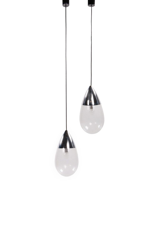 2 x Glashutte Limburg Model Drop hanging lamp