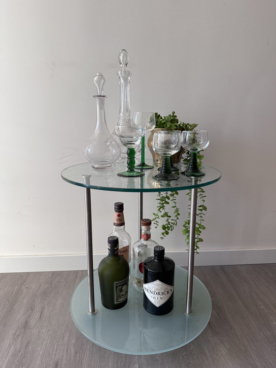 Image 1 of Cocktail bar side table serving trolley