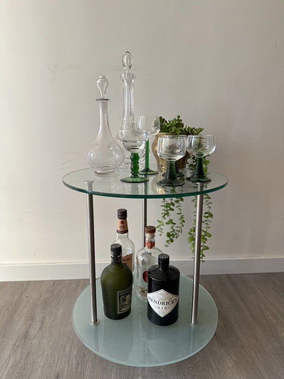 Image 1 of Cocktail bar side table serving trolley