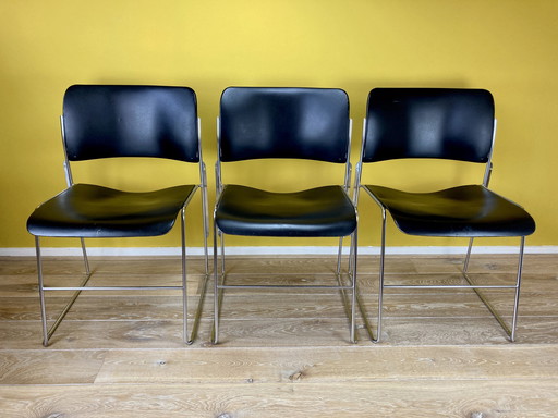 3x David Rowland 40/4 chaises,1975