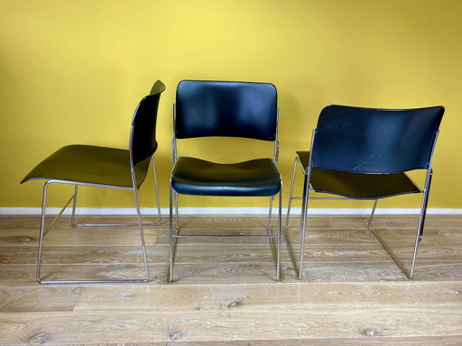 3x David Rowland 40/4 chaises,1975