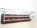 Vintage coat rack red checkered