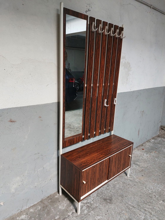 Image 1 of Meuble d'entrée/ porte-manteau Mid Century