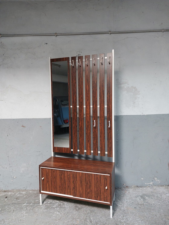 Image 1 of Meuble d'entrée/ porte-manteau Mid Century