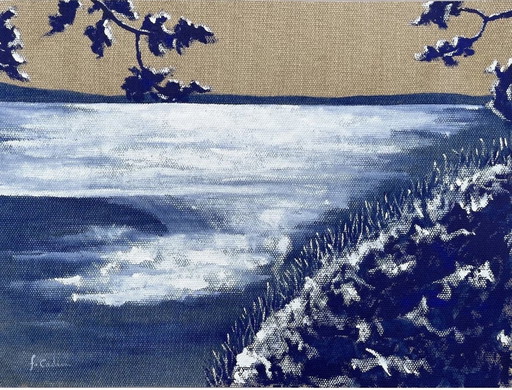Acrylic on Raw Canvas.  Format 40X30Cm.