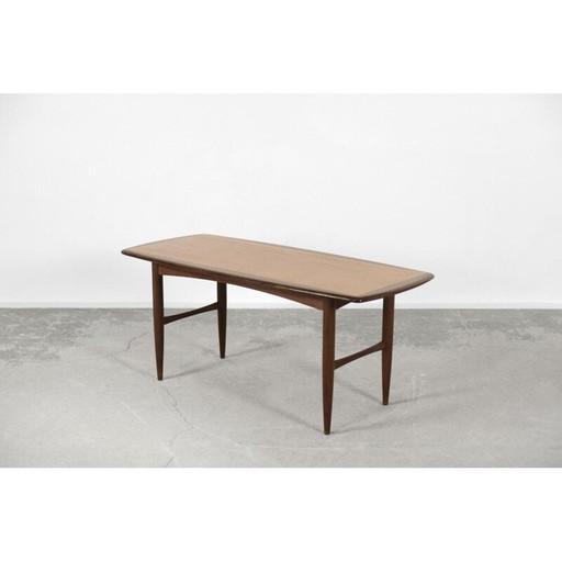 Vintage teak coffee table by Hmb Möbler Rörvik, Sweden 1950s