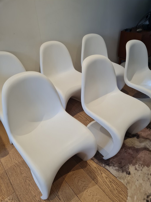 6x Vitra Verner Panton Chair