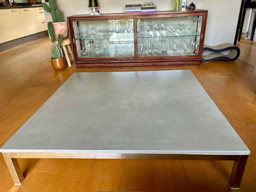 Table basse vintage en pierre naturelle