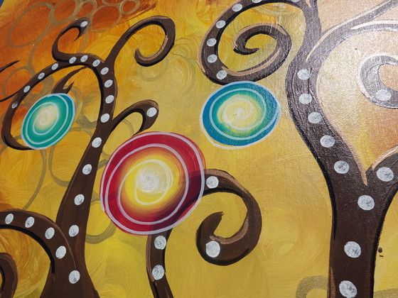 Image 1 of Ksavera- Tree Of Life J377 - Xxxl Painting