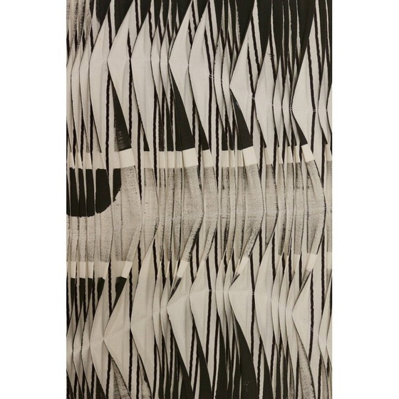 Image 1 of Vintage painting with wave and relief effect