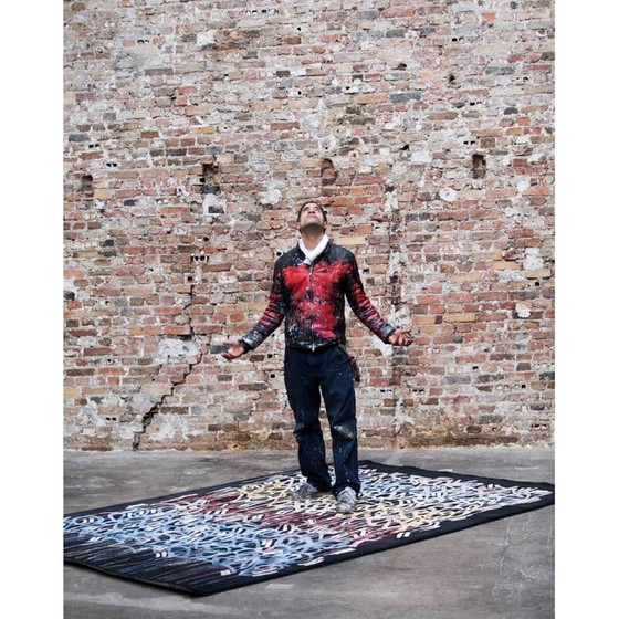 Image 1 of Tappeto vintage Rainbow di JonOne e Boccara