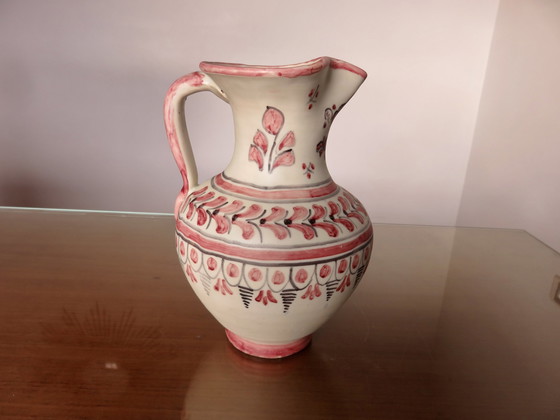 Image 1 of Ceramic Pitcher "Talavera" Signed, Spain, 50s 60s