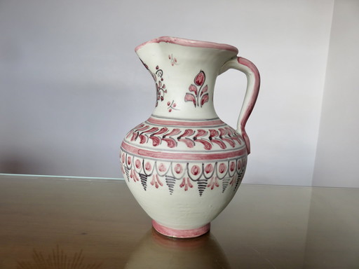 Ceramic Pitcher "Talavera" Signed, Spain, 50s 60s