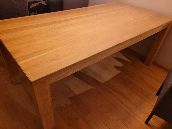 Image 1 of Solid Oak Dining Table