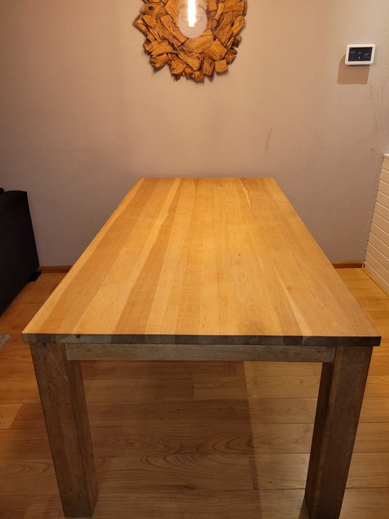 Image 1 of Solid Oak Dining Table