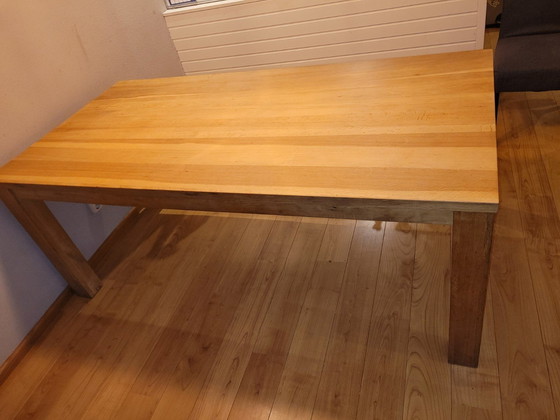 Image 1 of Solid Oak Dining Table