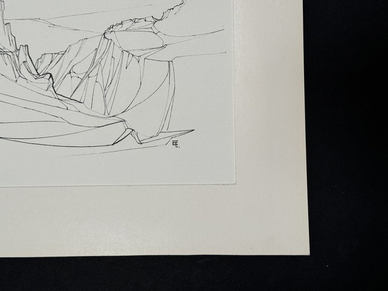 Image 1 of Landscape (Ink) - Eugène Eechaut (1928-2019)