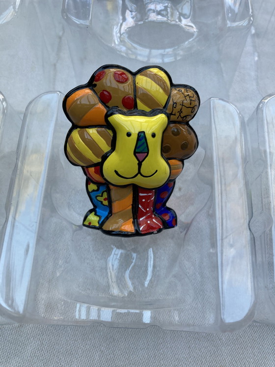 Image 1 of 3 Romero Britto figures. New Box, First Edition, 2011.