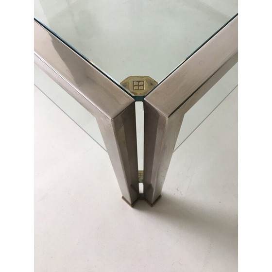 Image 1 of Vintage glass coffee table by Peter Ghyczy, 1980