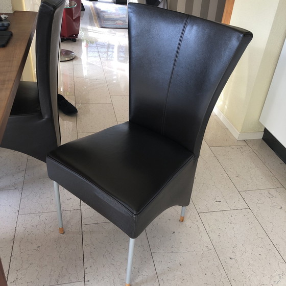 Image 1 of 6X Leather Dining Chair