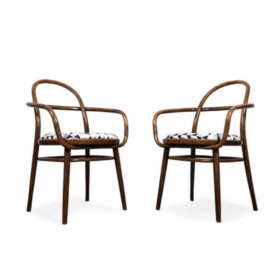 Image 1 of Pair of mid century bentwood armchairs by Radomír Hofman for Ton