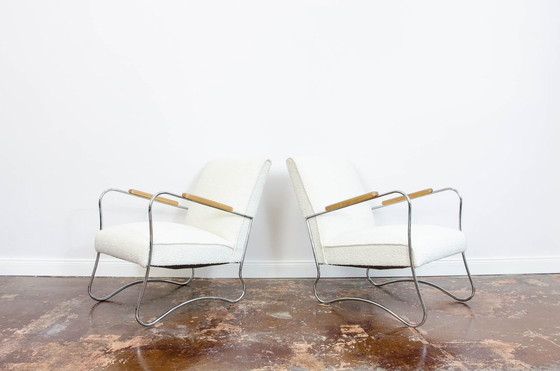 Image 1 of Par de sillones de mediados de siglo de Fmw, Polonia, década de 1950