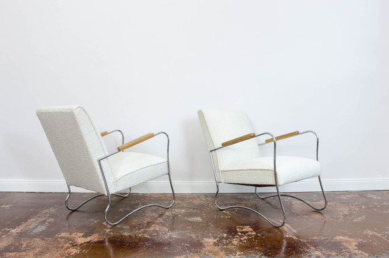 Image 1 of Par de sillones de mediados de siglo de Fmw, Polonia, década de 1950