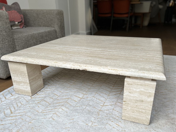 Image 1 of Italian travertine coffee table 1970