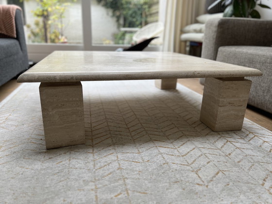 Image 1 of Italian travertine coffee table 1970