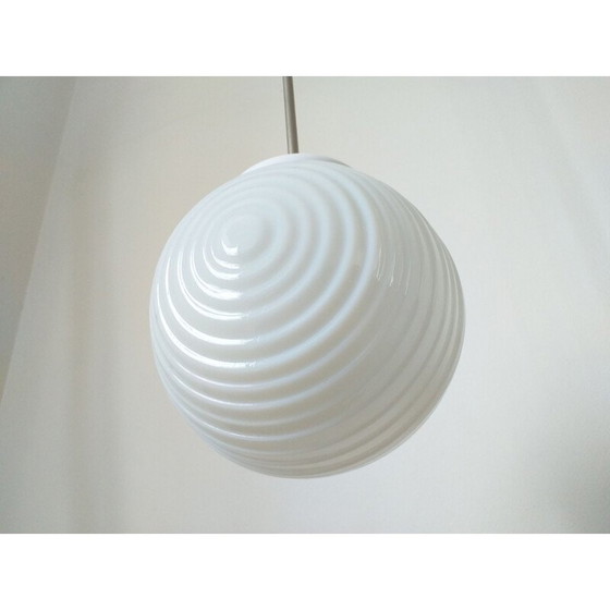 Image 1 of Vintage glass pendant lamp 1970