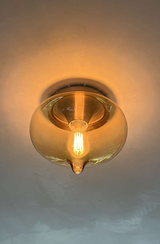 Image 1 of Dijkstra 'Drop' 1970s ceiling light