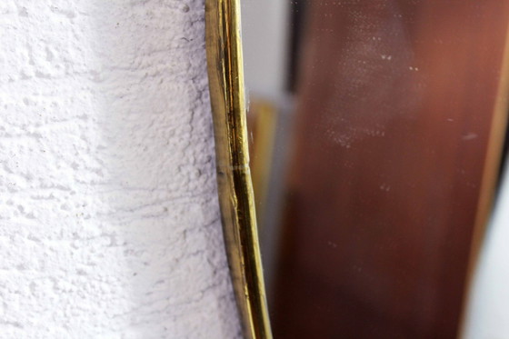 Image 1 of Italian Brass Mirror 1960