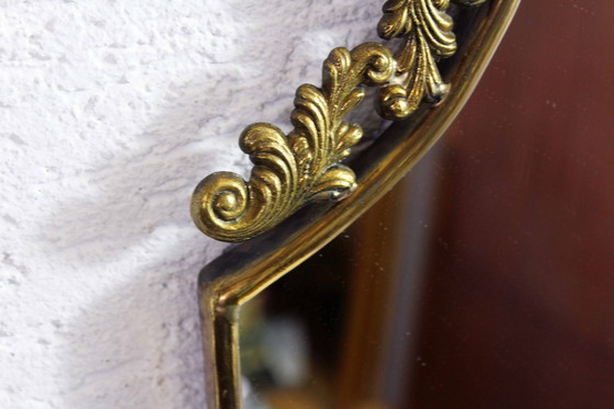 Image 1 of Italian Brass Mirror 1960