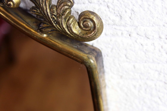 Image 1 of Italian Brass Mirror 1960