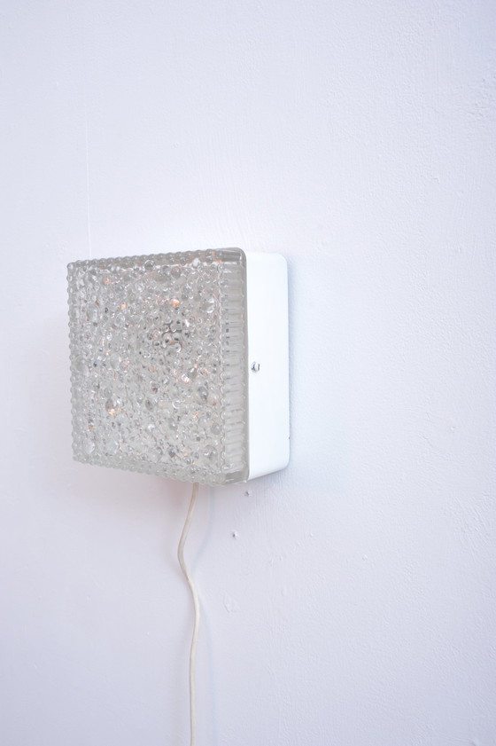 Image 1 of Applique vintage in vetro a bolle di Staff 1960