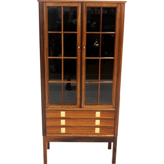 Image 1 of Victoria" rosewood display case, Torbjørn Afdal, Mellemstrand Trevareindustri, Norway, 1960