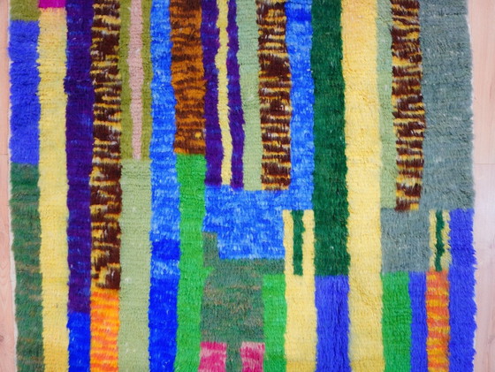 Image 1 of Tappeto berbero - 254 cm x 148 cm - lana colorata