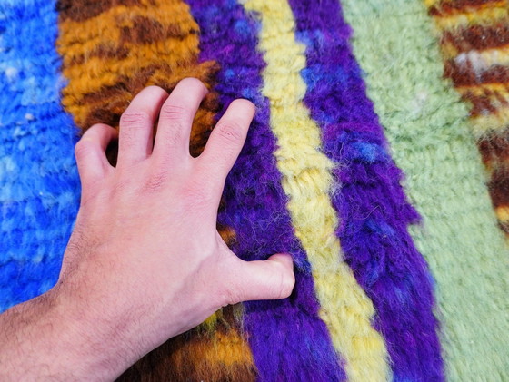 Image 1 of Tappeto berbero - 254 cm x 148 cm - lana colorata