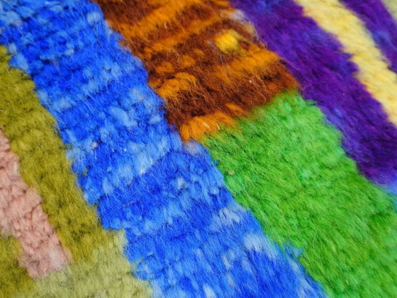 Image 1 of Tappeto berbero - 254 cm x 148 cm - lana colorata