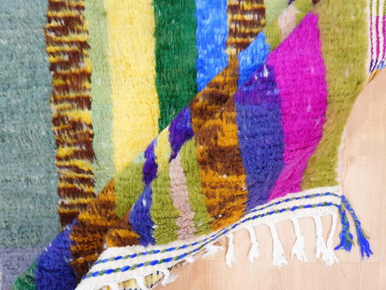Image 1 of Tappeto berbero - 254 cm x 148 cm - lana colorata