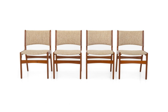 Image 1 of Model 89 Dining Chairs By Erik Buch For Anderstrup Møbelfabrik, Denmark, 1960S, Set Of 4